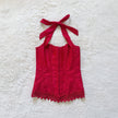 1990's cherry petal corset