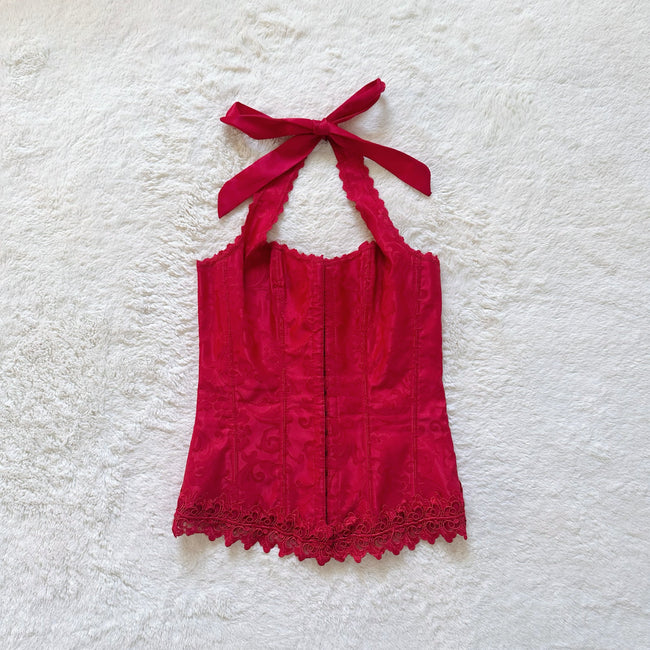 1990's cherry petal corset