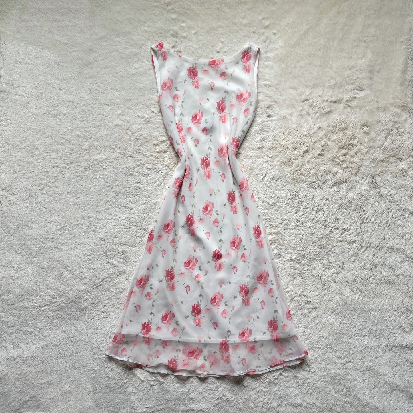 1990's blushing petals dress
