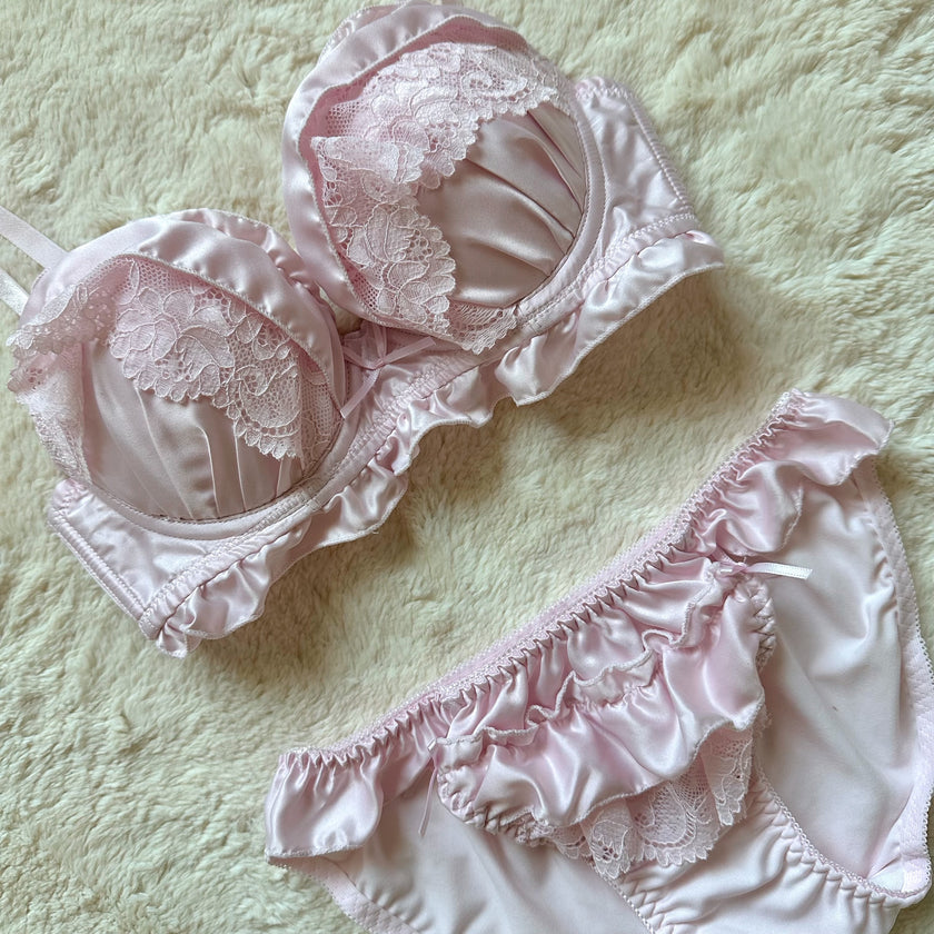 japanese brand sugar ruffle bra + panty