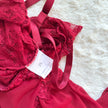 burgundy briar slip dress