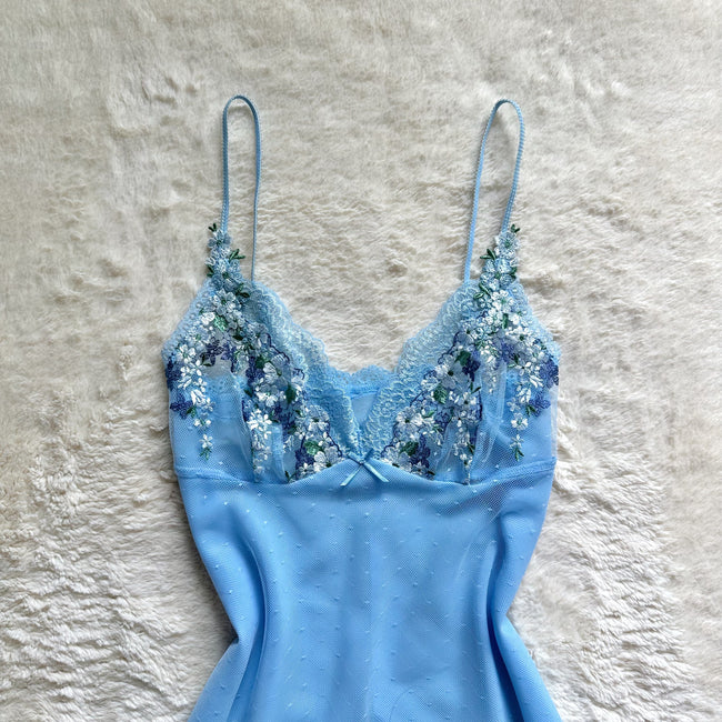 japanese brand floral skies slip dress