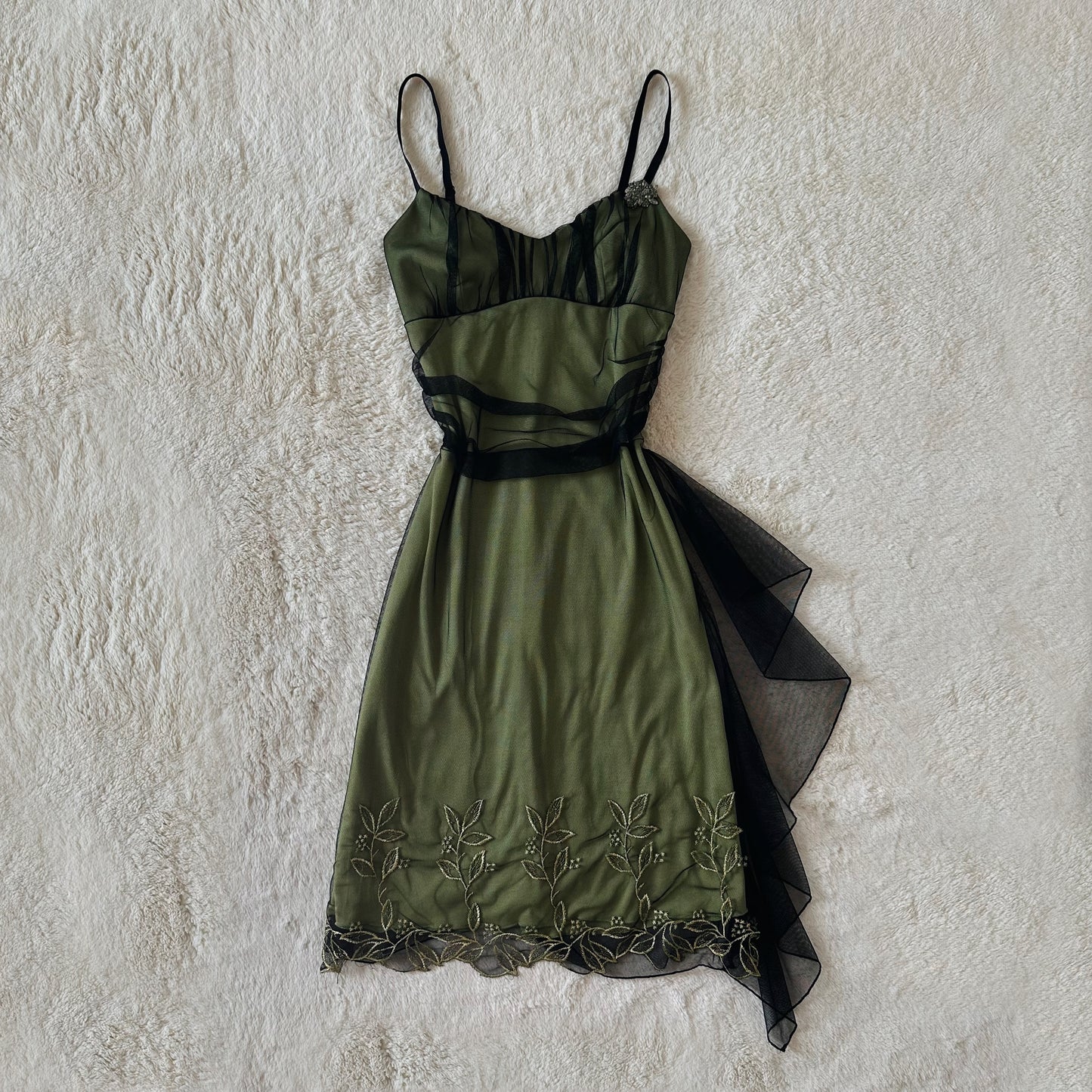 1990's midnight moss dress