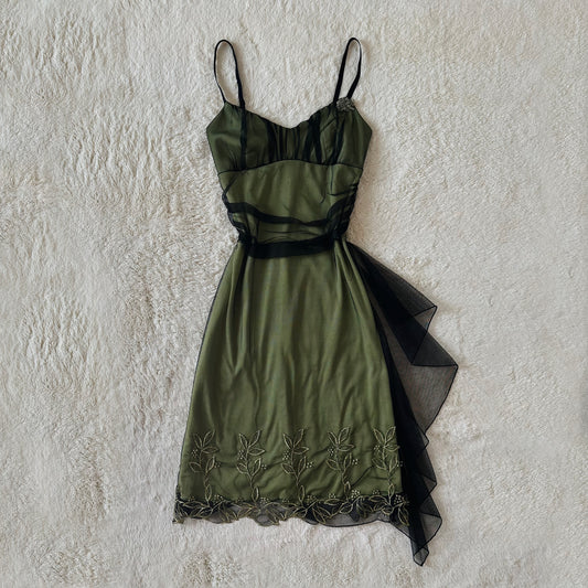 1990's midnight moss dress
