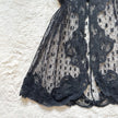 1990's obsidian lace slip dress
