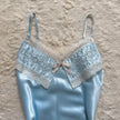 1980's sky bluebell slip dress
