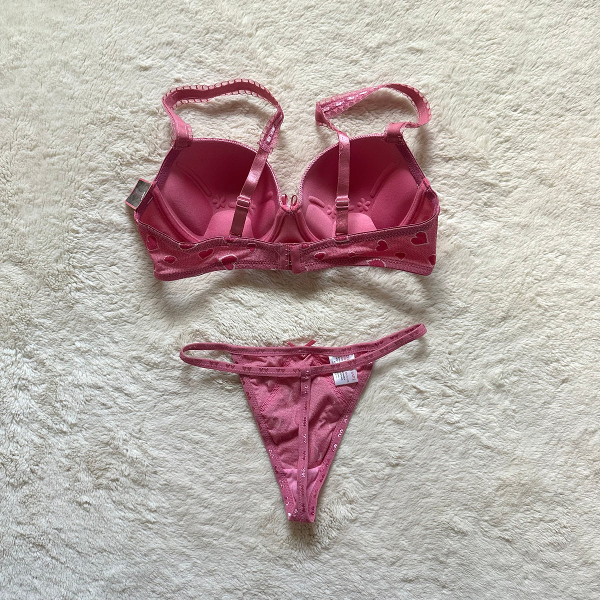 2000's love bite bra + panty set