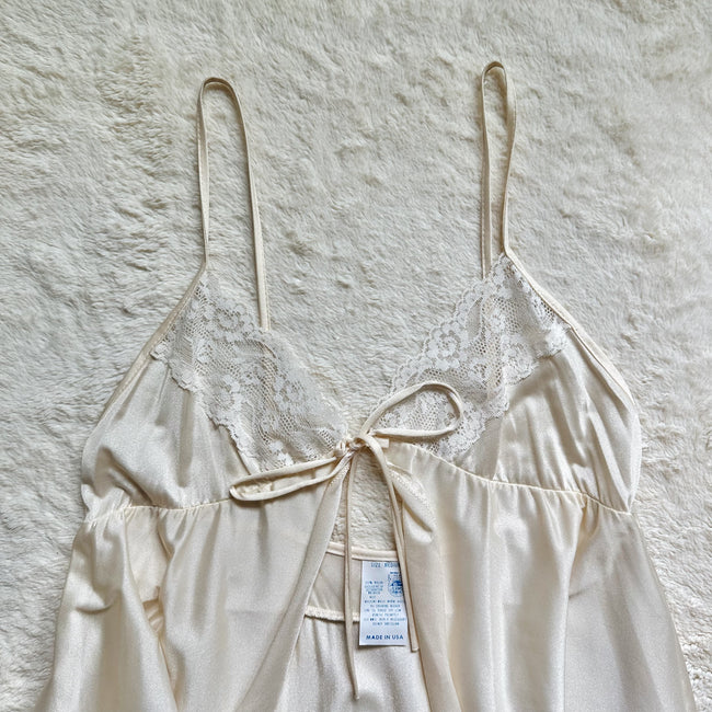 1980's champagne kisses slip dres