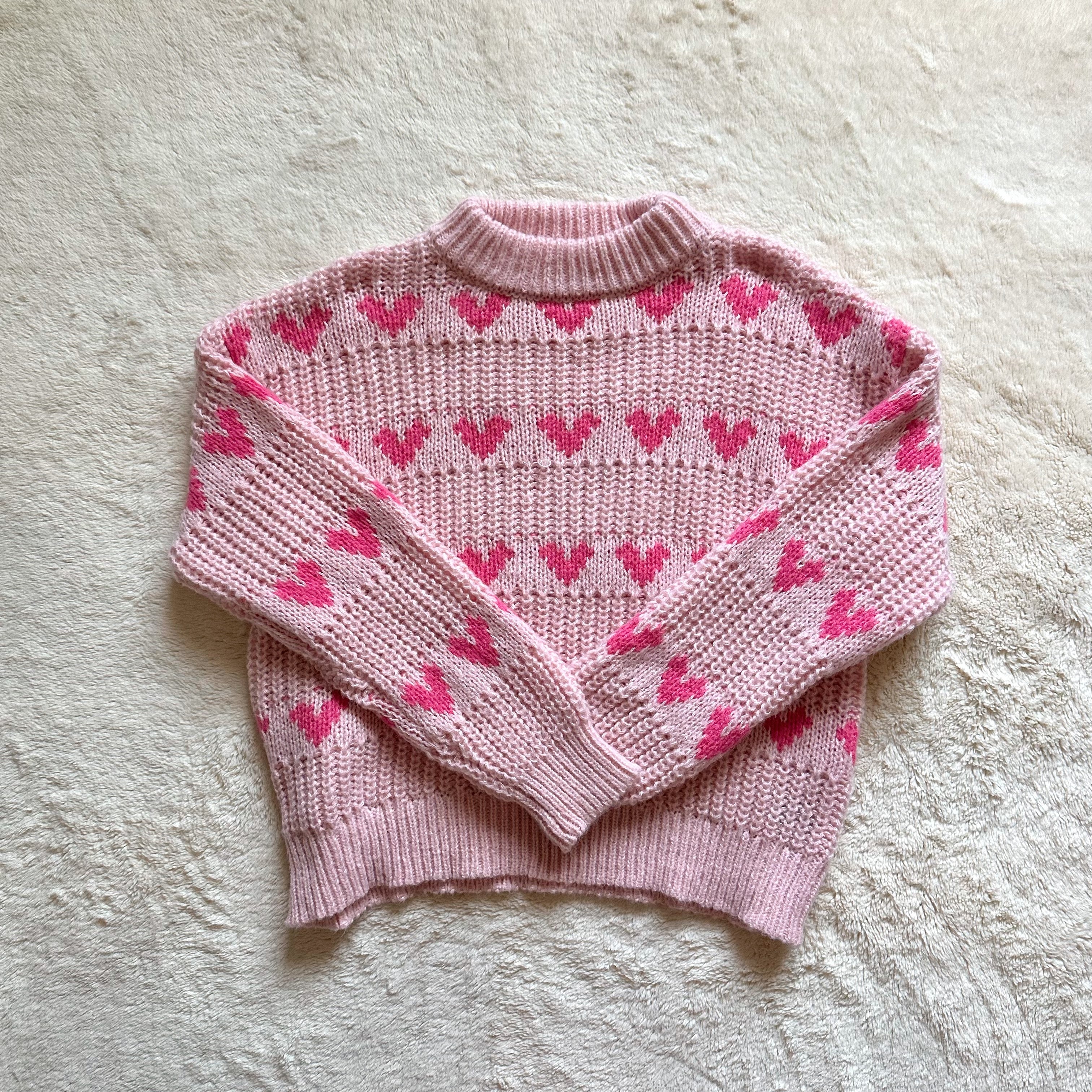 major label group heart sweater