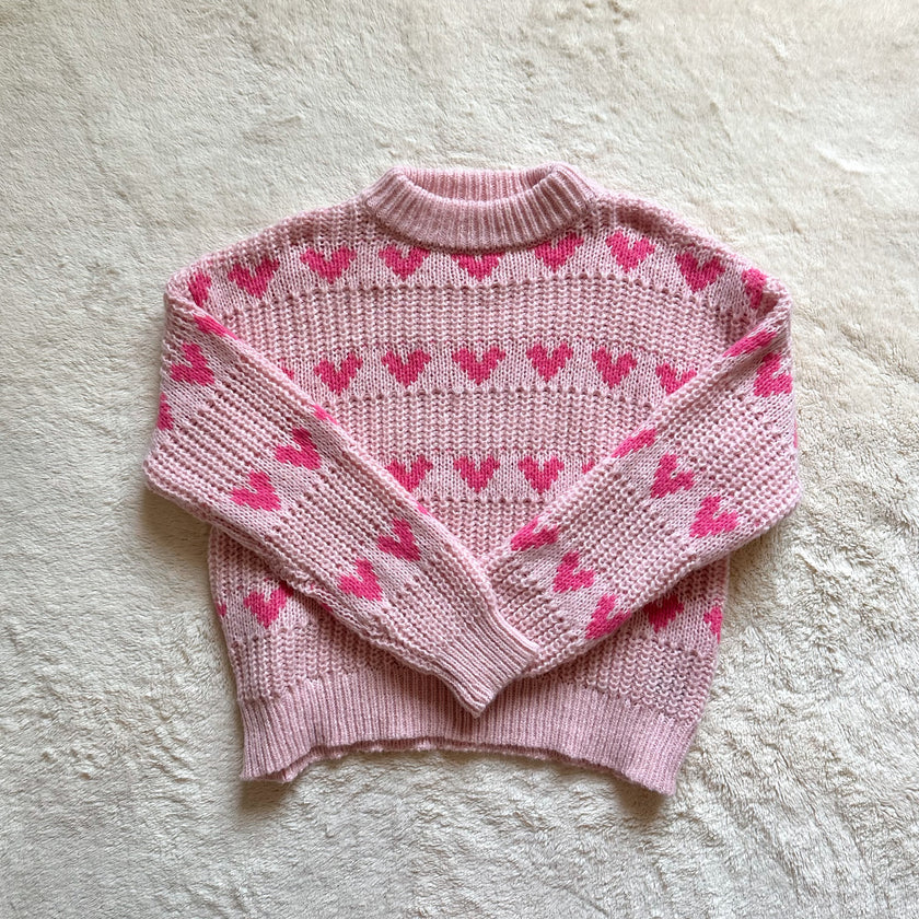 major label group heart sweater