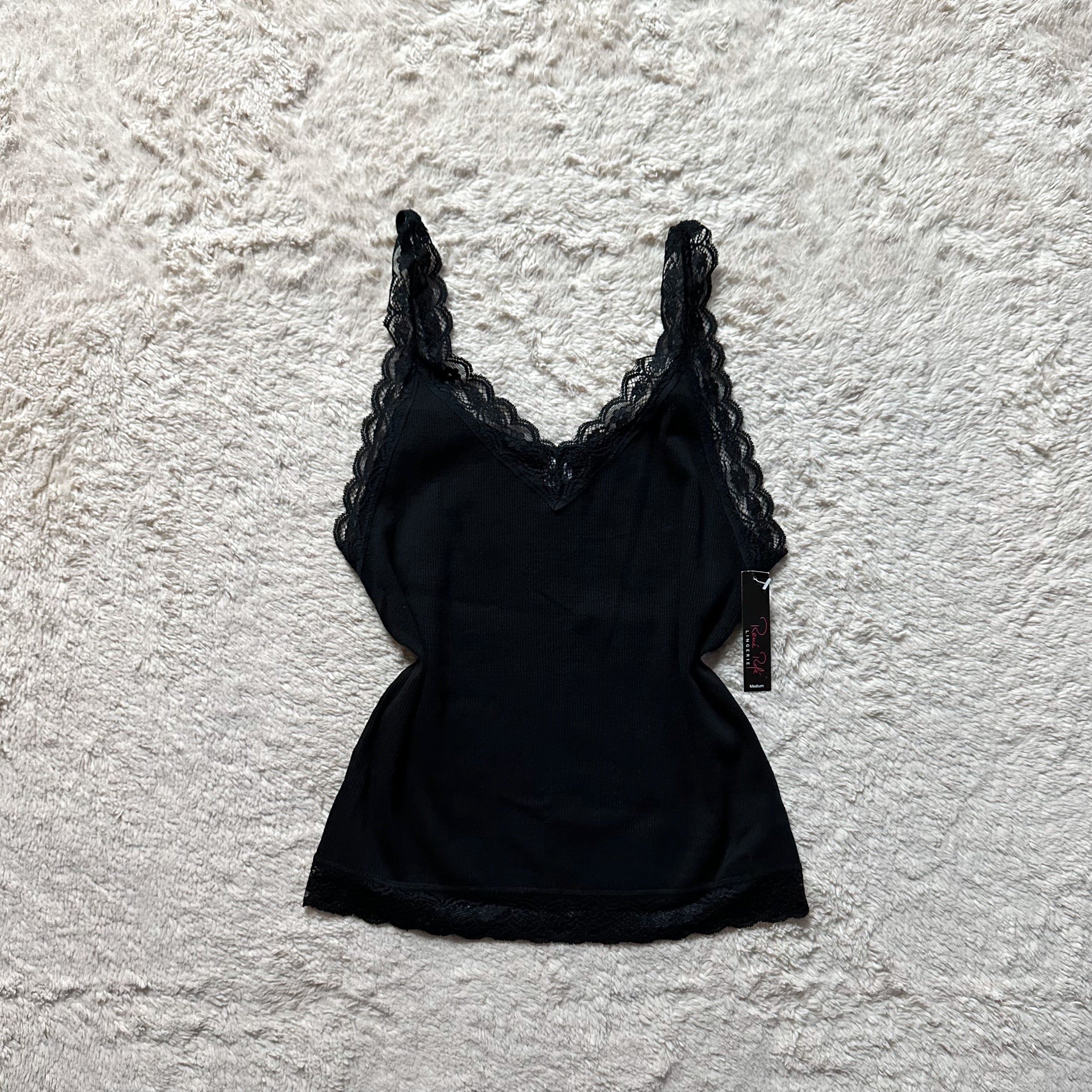 2000's midnight lace camisole