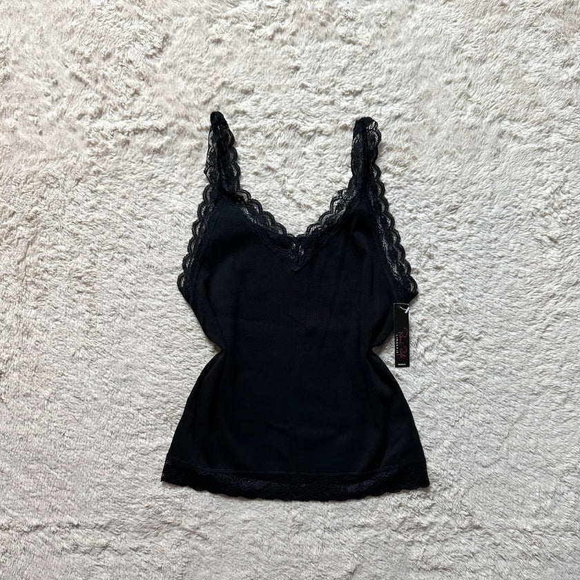 2000's midnight lace camisole