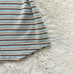 2000's striped hurley collar top
