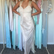 1980's silken cream negligee