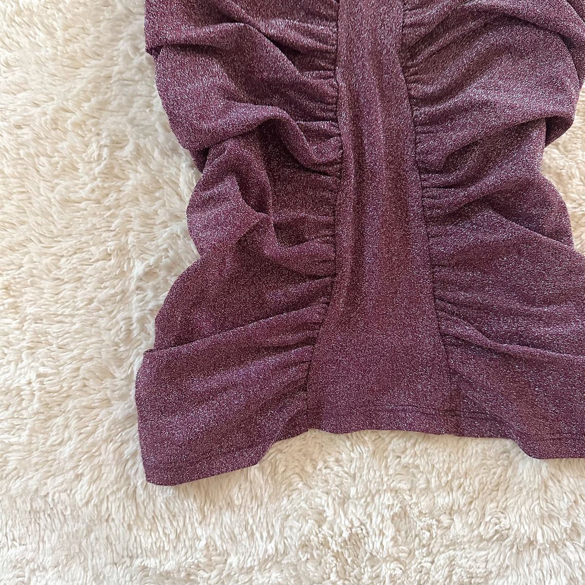 2000's mauve ruche camisole