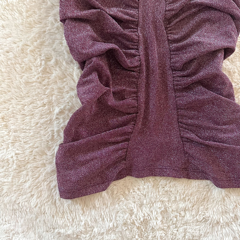 2000's mauve ruche camisole