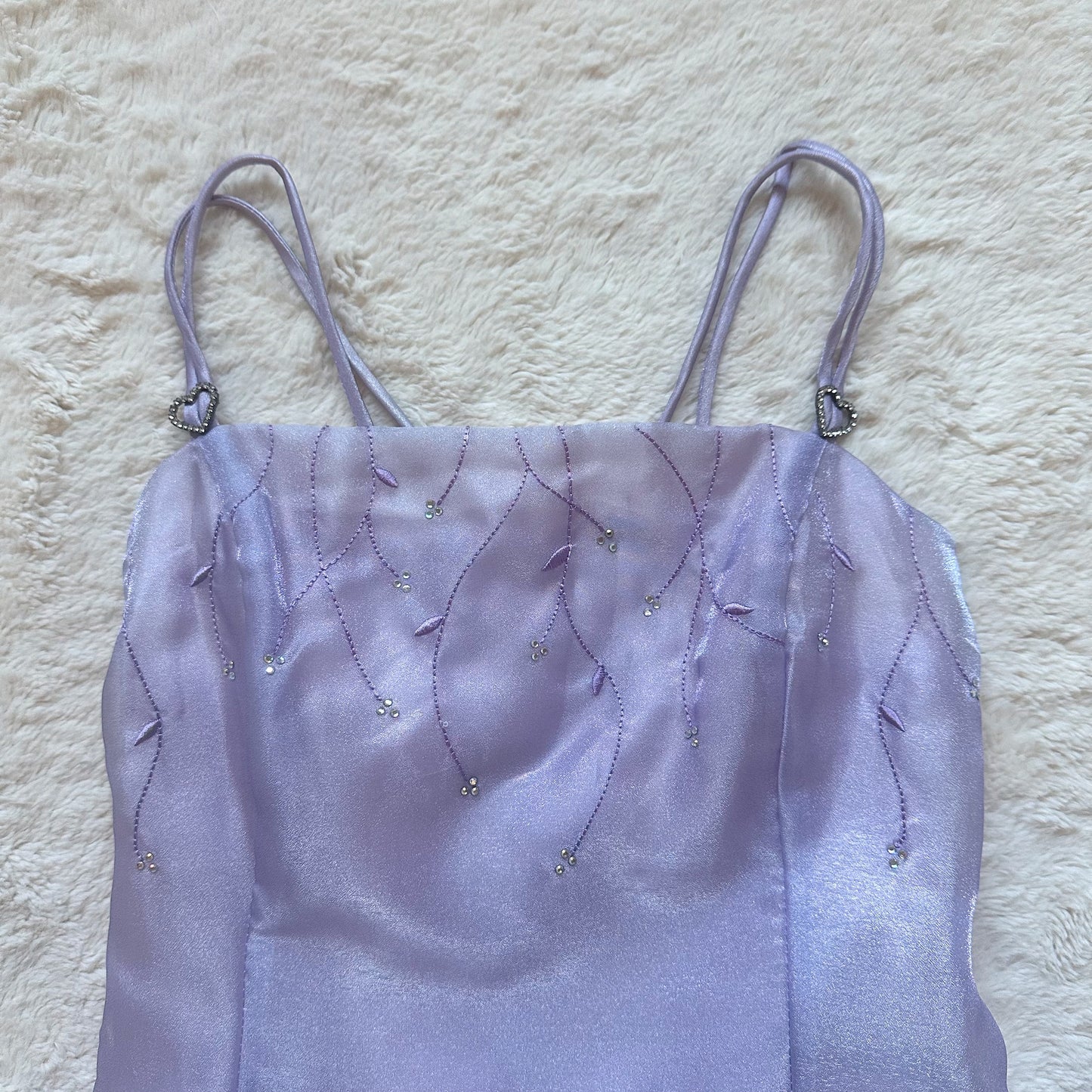 1990's starlit orchid ballgown