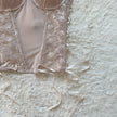 2000's cream petal bustier
