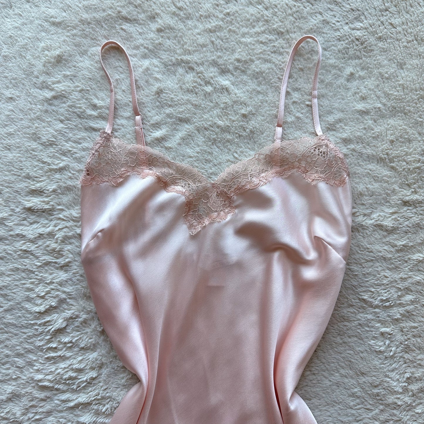 2016 baby pink satin slip dress