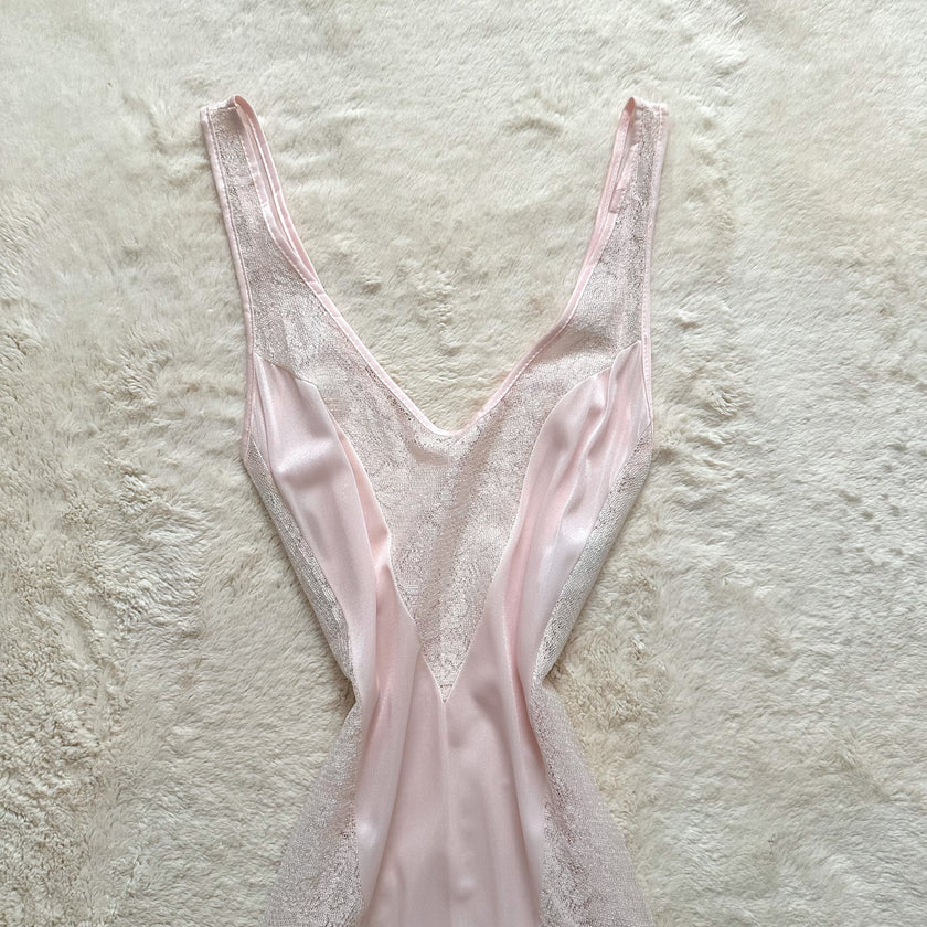 1990's milk blossom slip dress