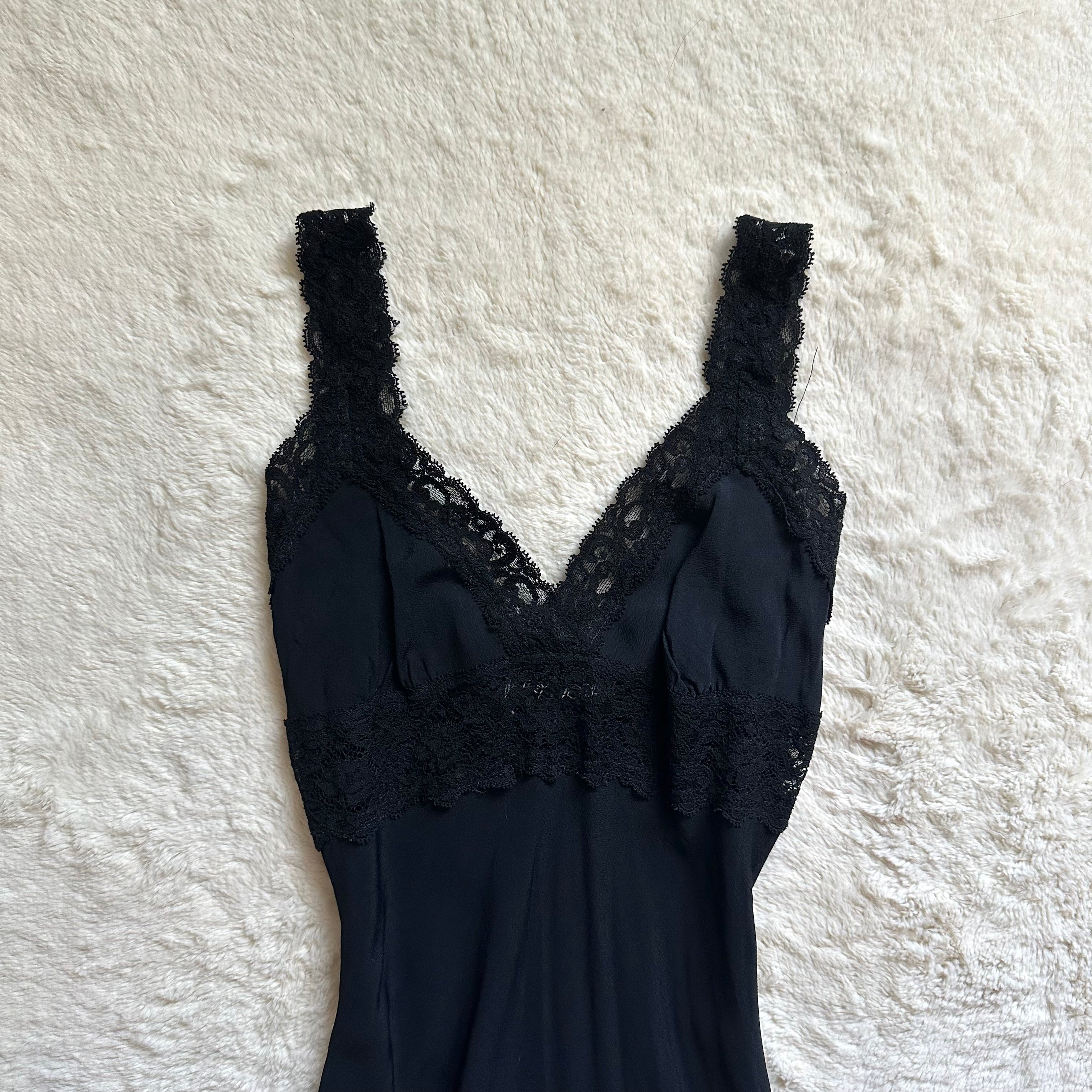 1990's noir romance slip dress