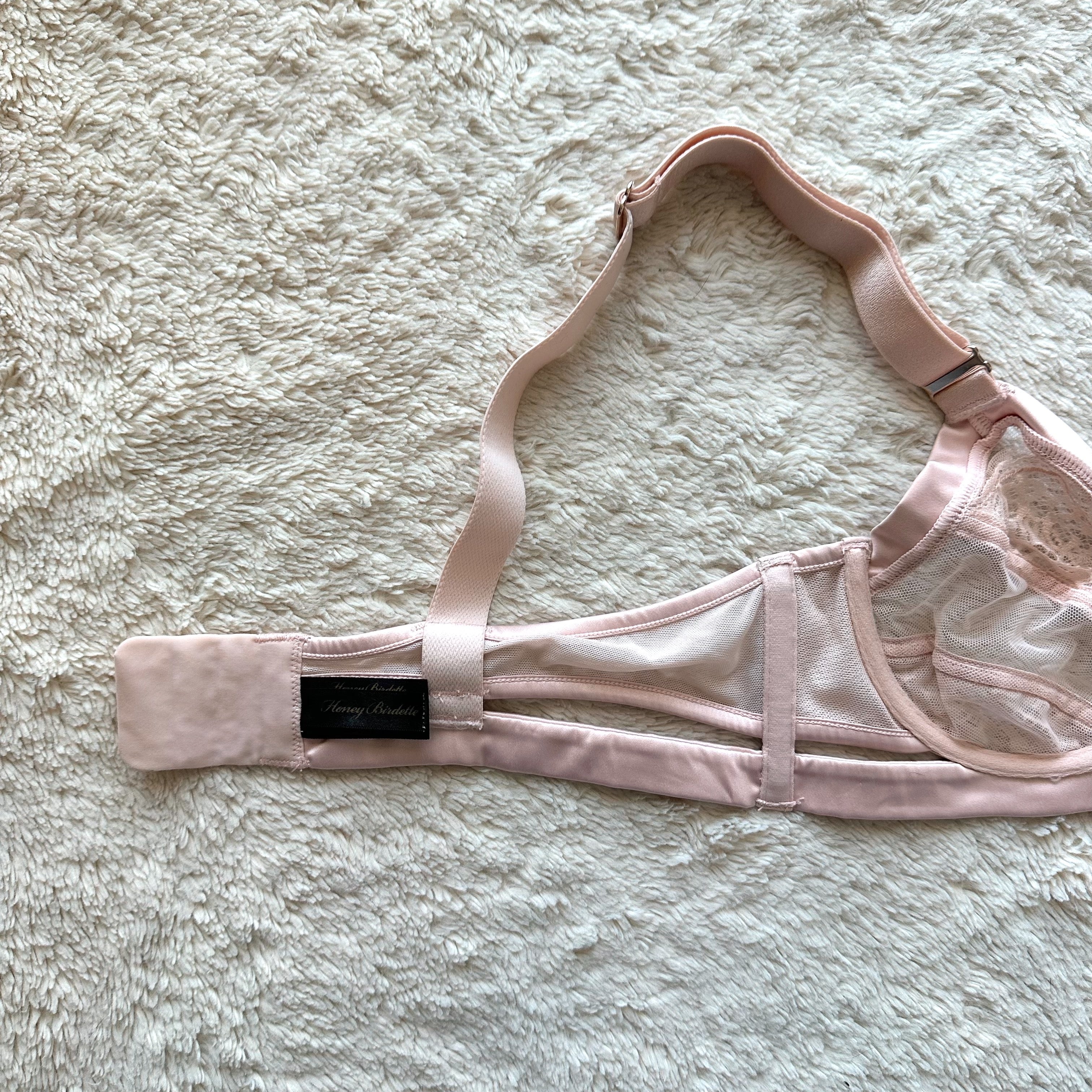 contemporary champagne rose bra