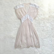 1980's ivory ribbon gown