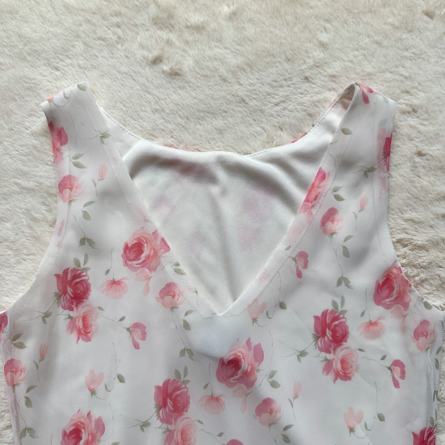 1990's blushing petals dress