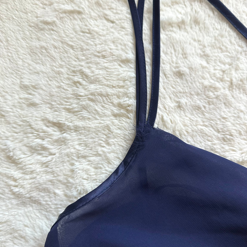 2000's midnight sonata slip dress