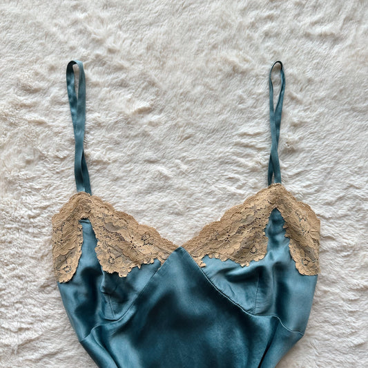 1990's deep sea blue camisole