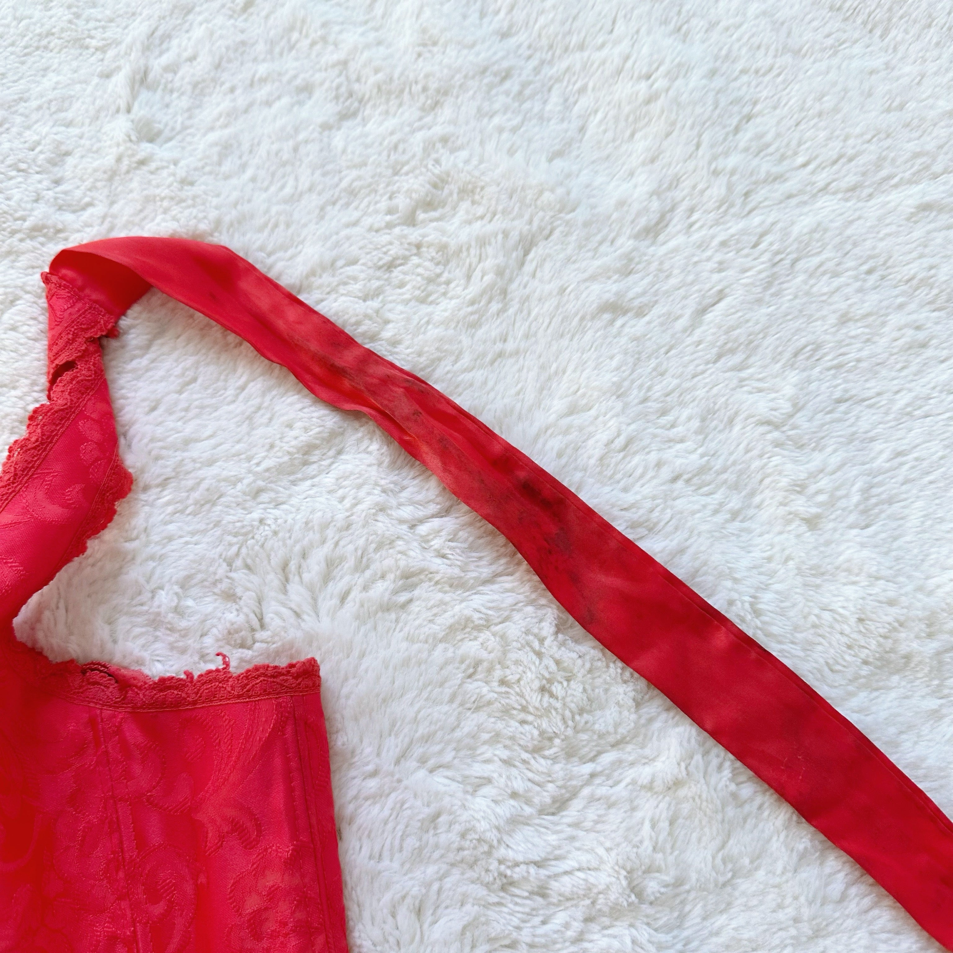 1990's rose petal corset
