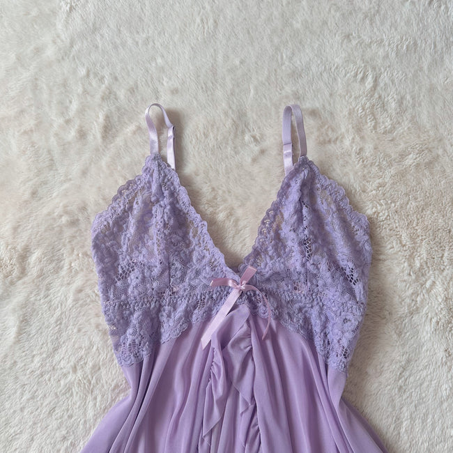 contemporary lavender lull slip dress