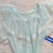 1980's aqua dream peignoir