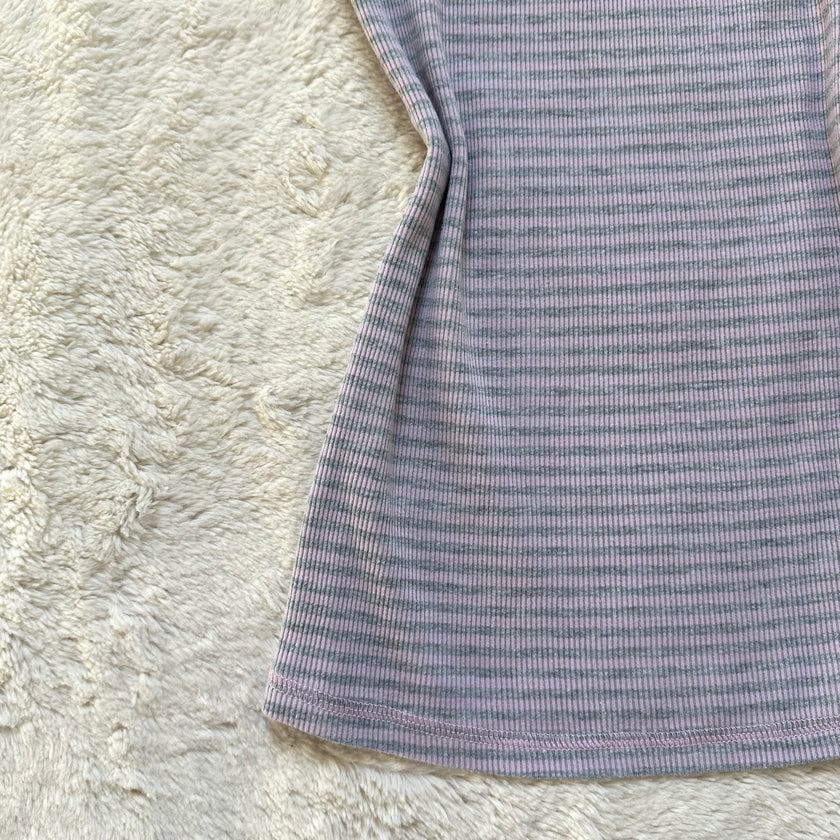 2000's lilac striped camisole