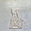 1990's champagne promise slip dress