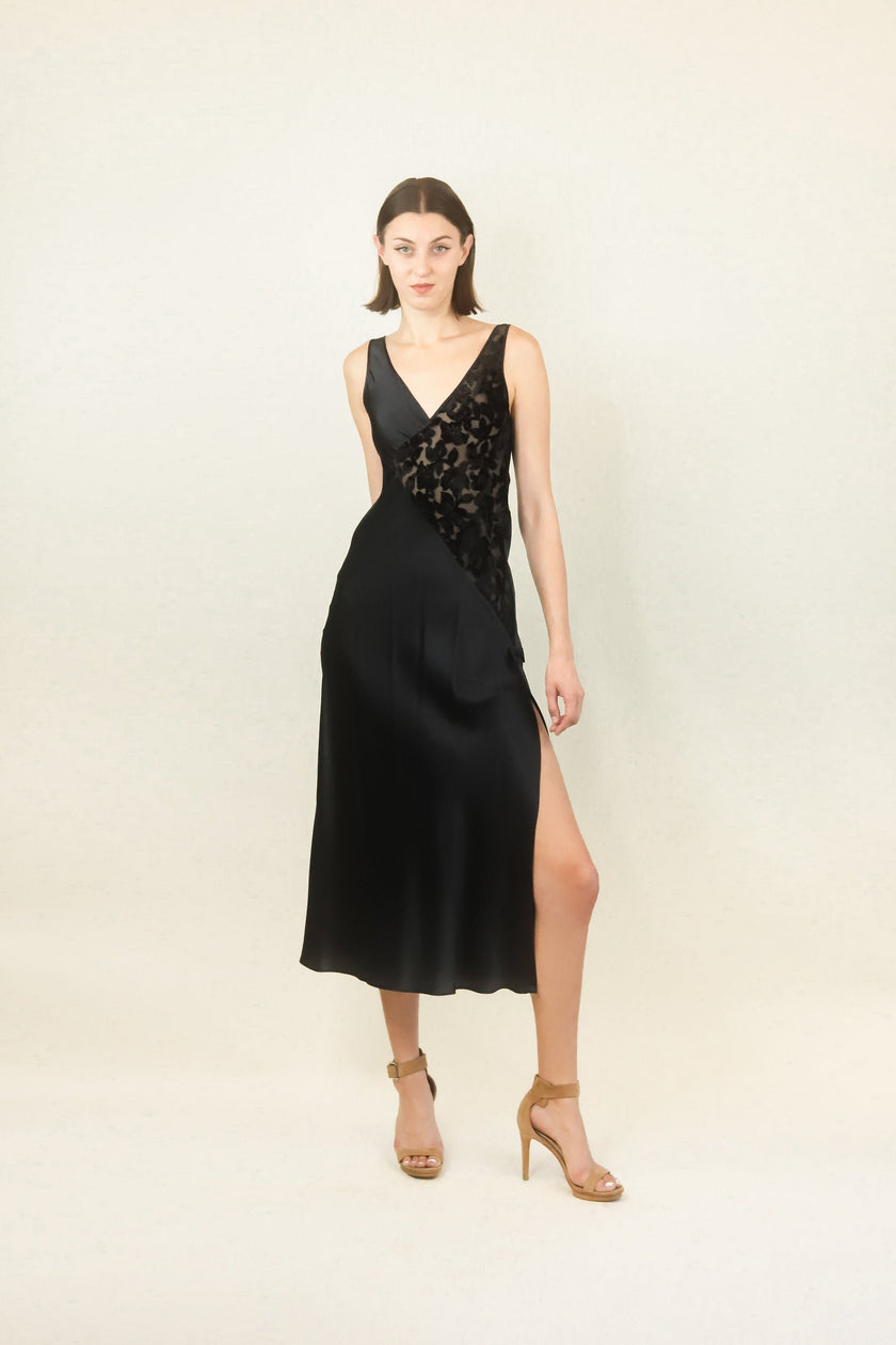 vintage valentino midnight bloom gown