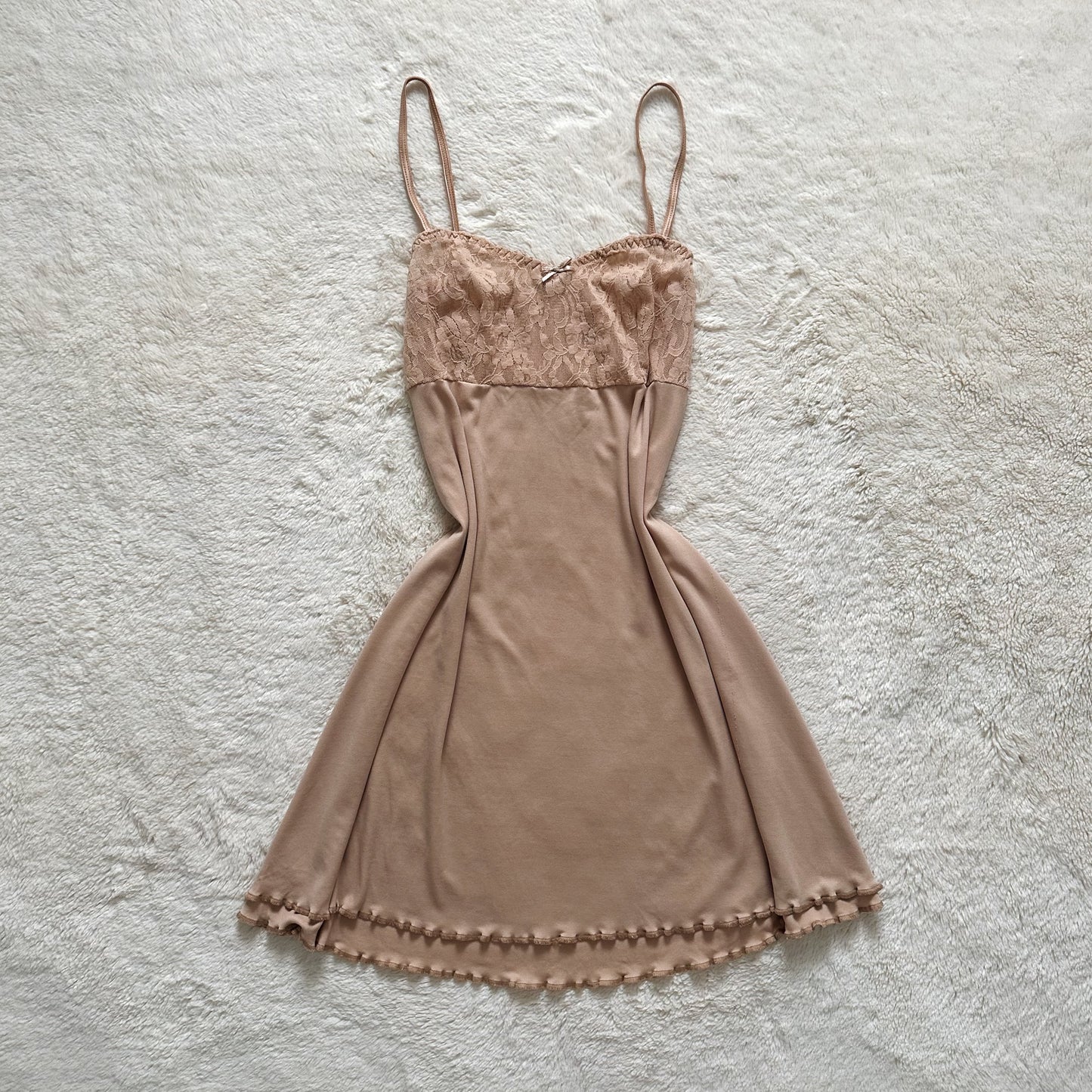1990's honey latte slip dress
