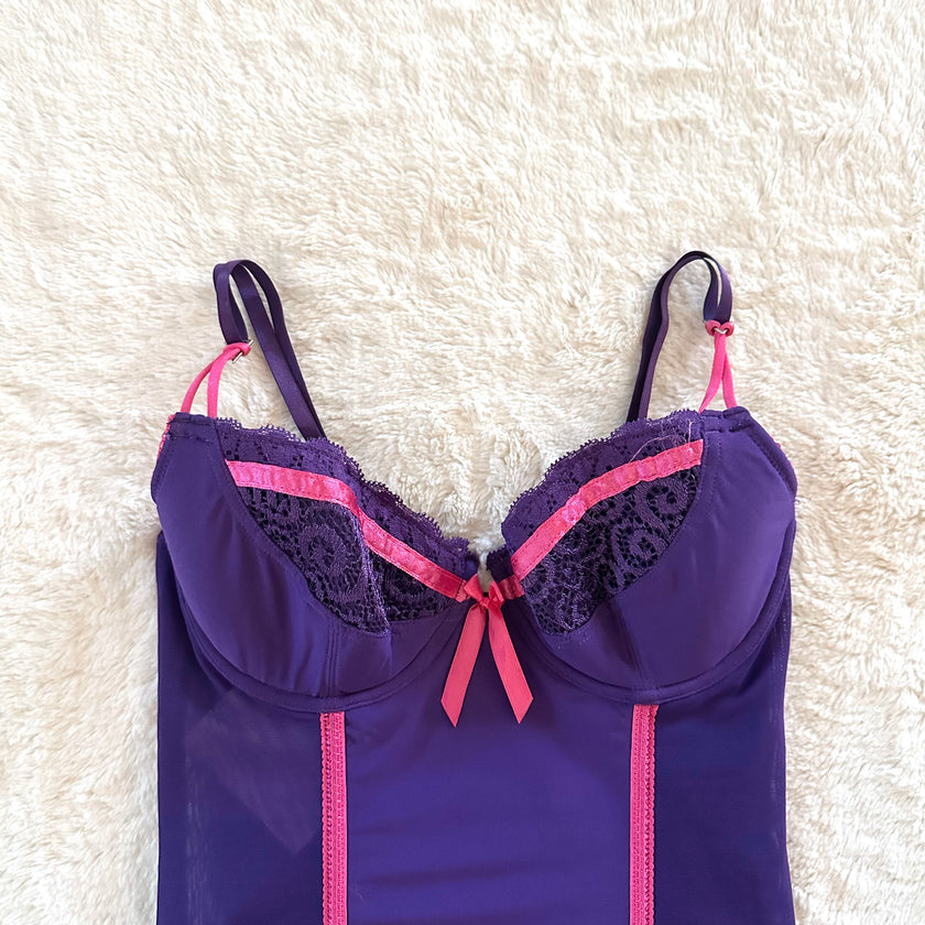 2000's sugarplum bustier set