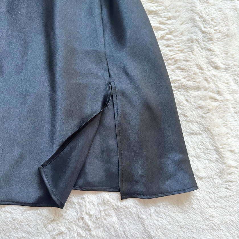 2000's midnight garden slip dress