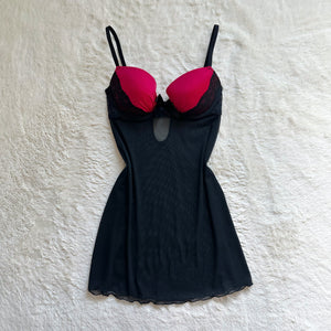 2000's cherry eclipse slip dress