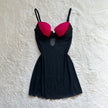 2000's cherry eclipse slip dress