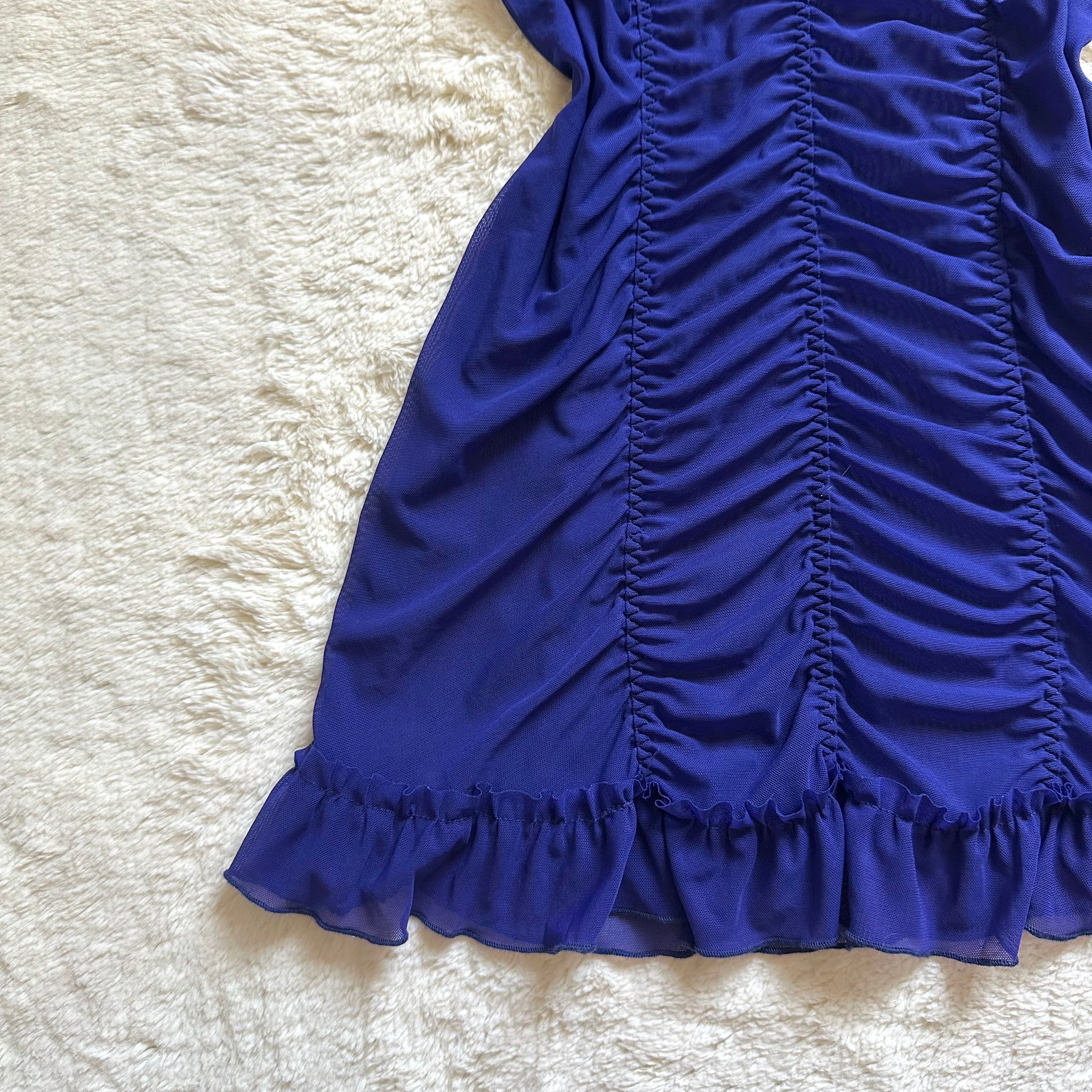 2000's sapphire serenade slip dress
