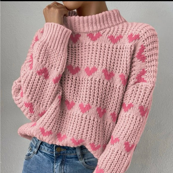 major label group heart sweater