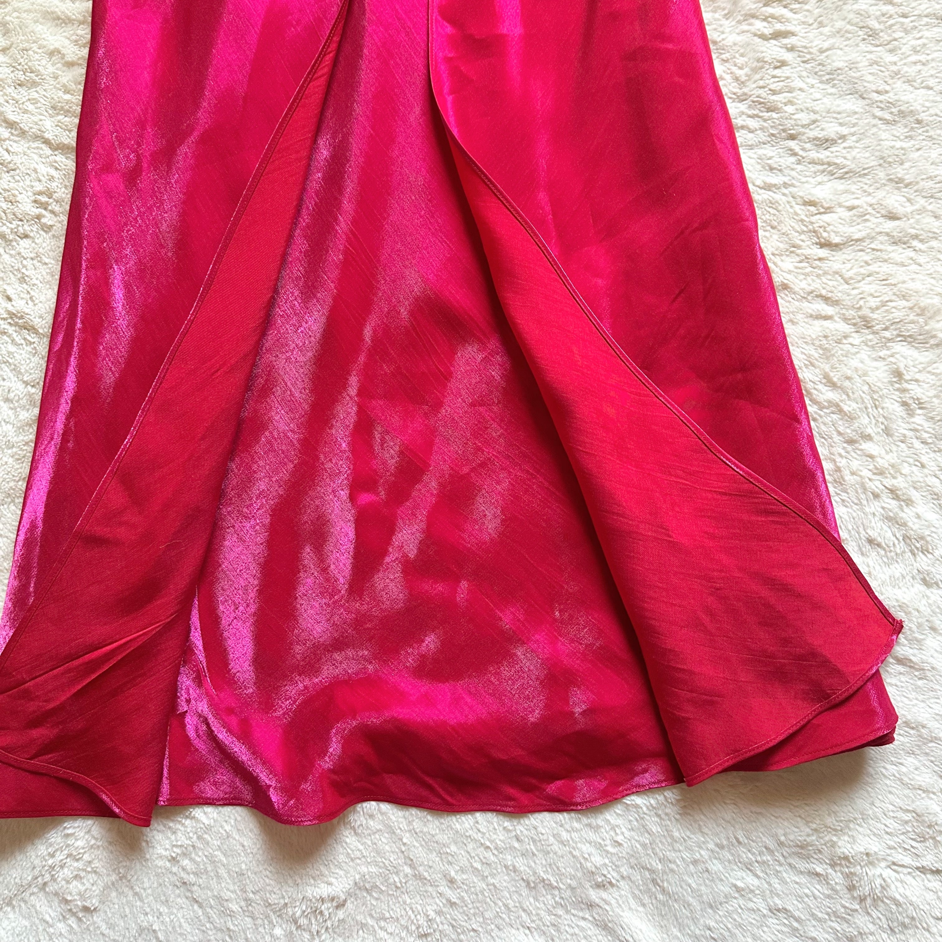 1990's ruby romance gown
