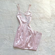 1980's pink satin serenade negligee