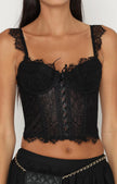 2020 noir lace bustier