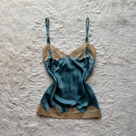 1990's deep sea blue camisole