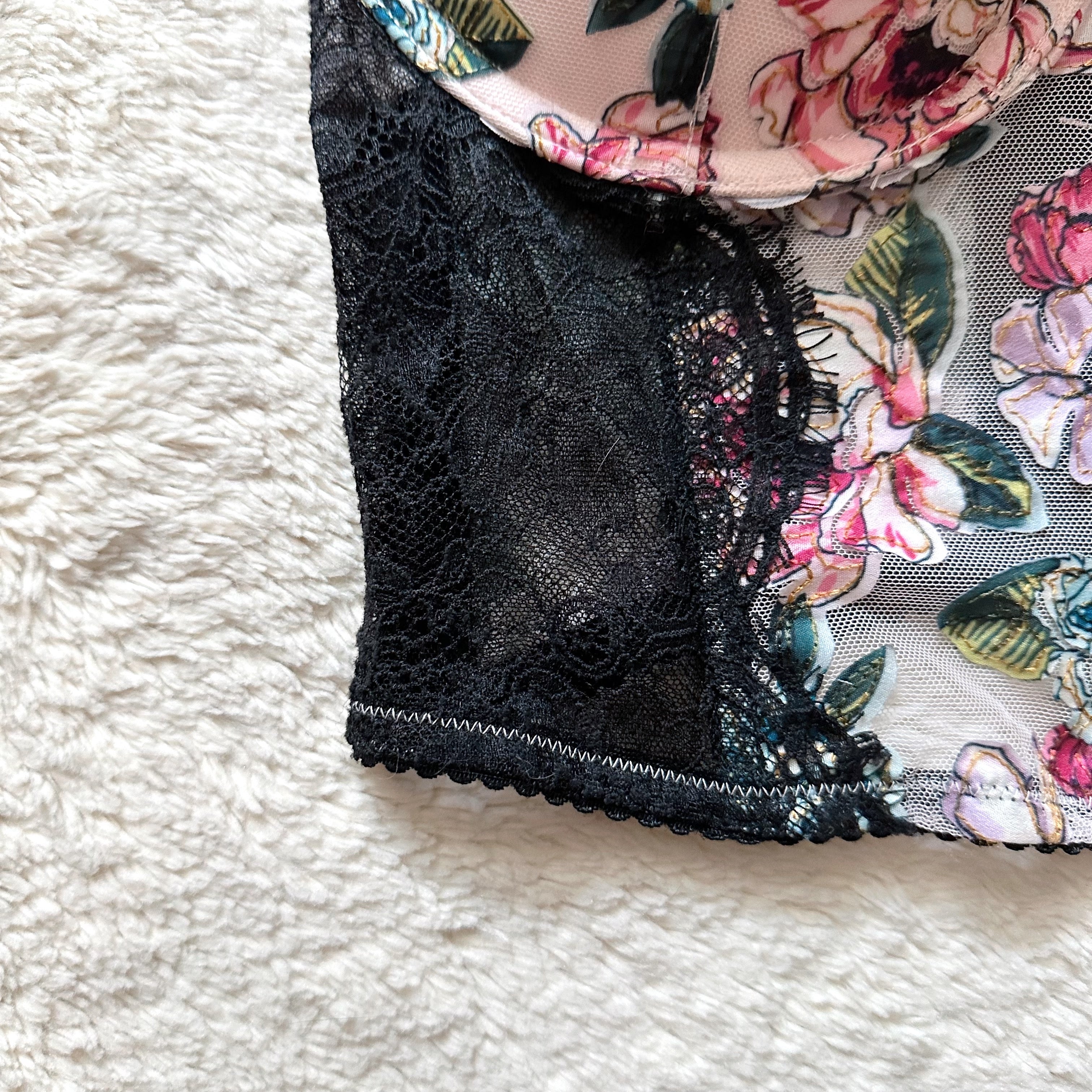 2021 midnight garden push-up bra top