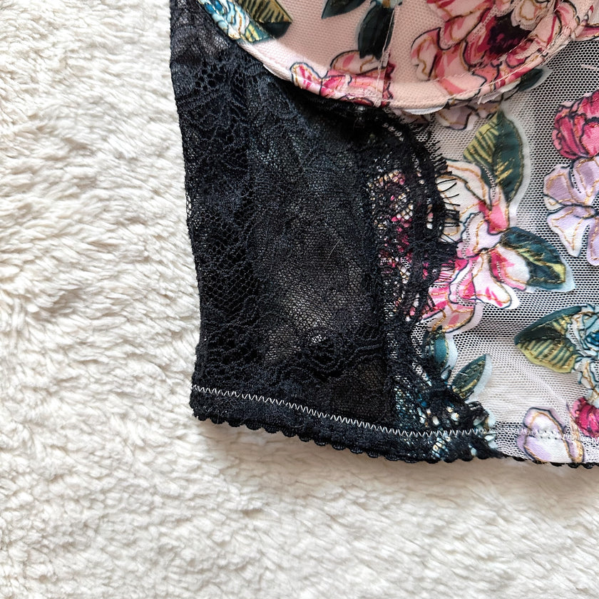 2021 midnight garden push-up bra top