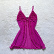 2000's berry babydoll slip dress